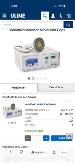 Jorestech Handheld Induction Sealer H-8013