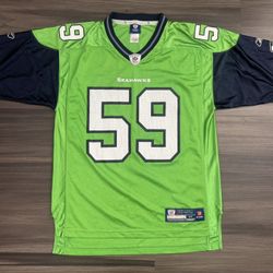 Vintage Reebok Seattle Seahawks Aaron Curry #59 NFL On Field Jersey Adult Medium 