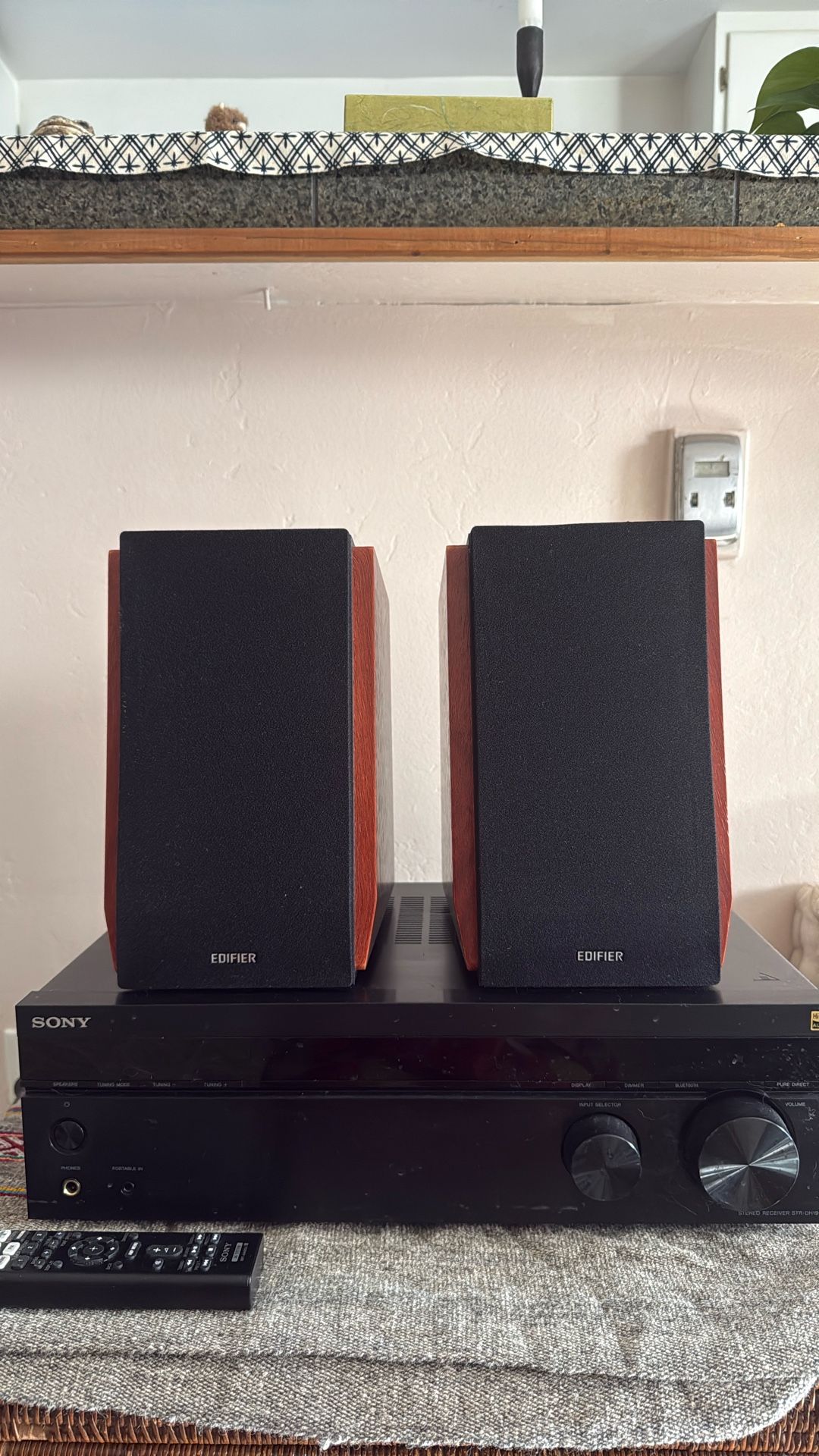 Sony Receiver + Edifier Speakers