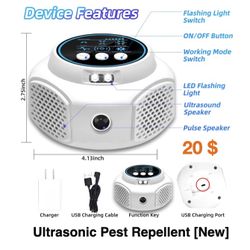 Ultrasonic Pest Repellent - New