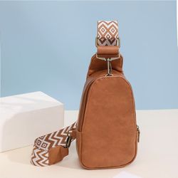 Sling Bag for Women Chest Bag Small Crossbody Bag Leather Satchel Daypack Shoulder Backpack for Traveling