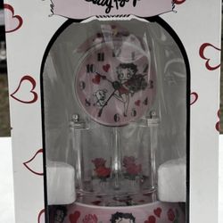 Betty Boop Porcelain Anniversary Collectible Clock 