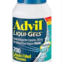 4 Bottles Of Advil Liqui-gels Mini 200 Ct