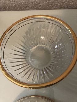 Lenox bowls - Real Crystal & 24 Gold Leaf