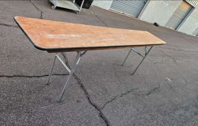 96 long by 18 wide by 30 high 
17 tables available Located in Mesa 
$30 each