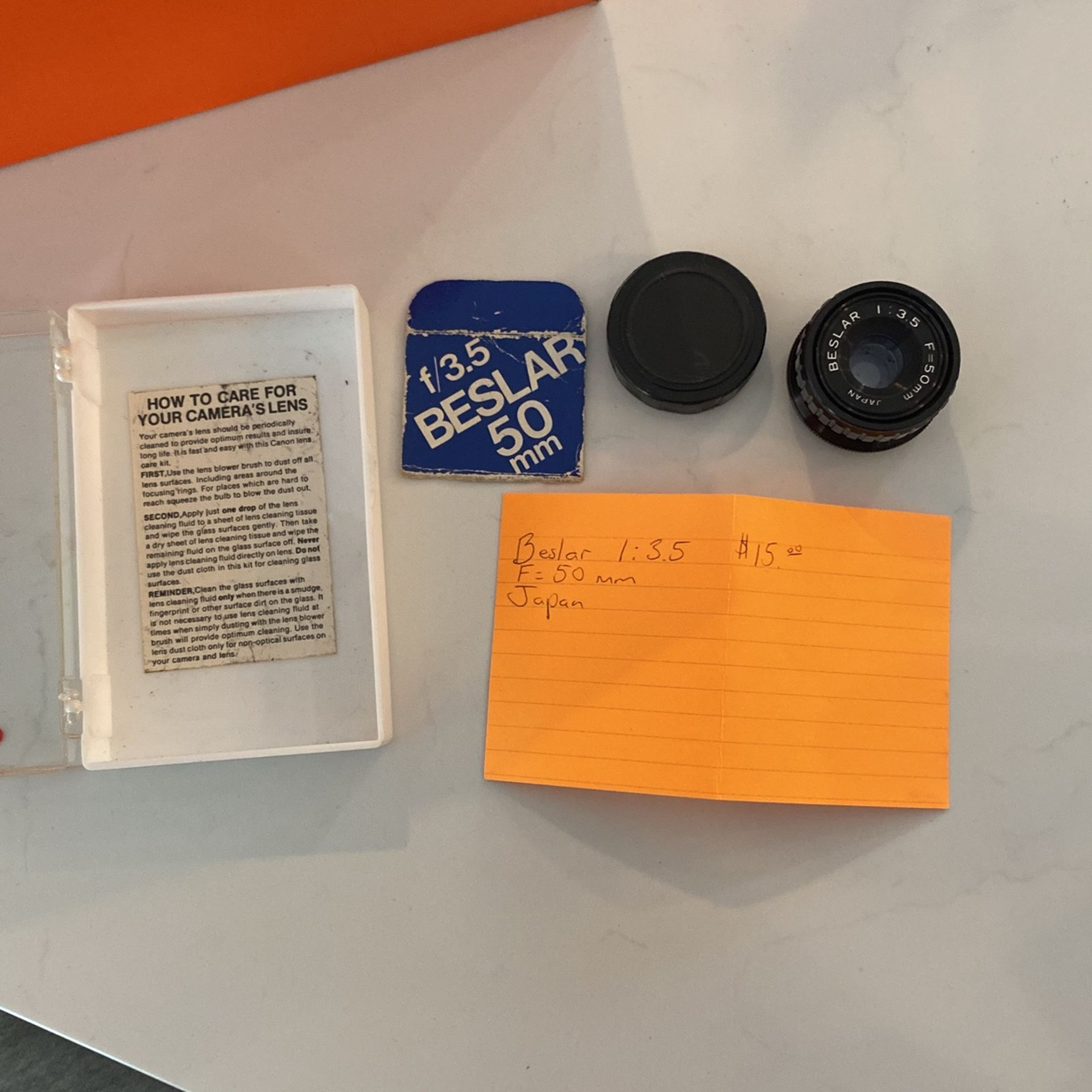 Beslar 1:3.5 F= 50 mm Made In Japan