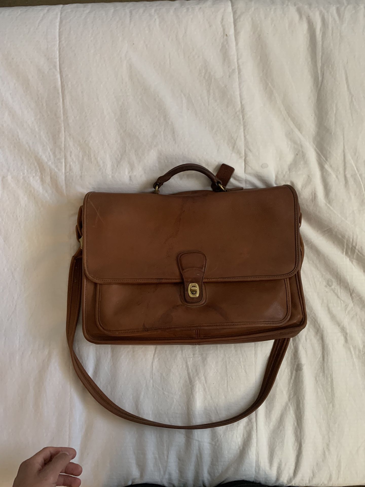 Leather Messenger Bag