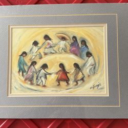 Ted DeGrazia Signed Los Ninos Print