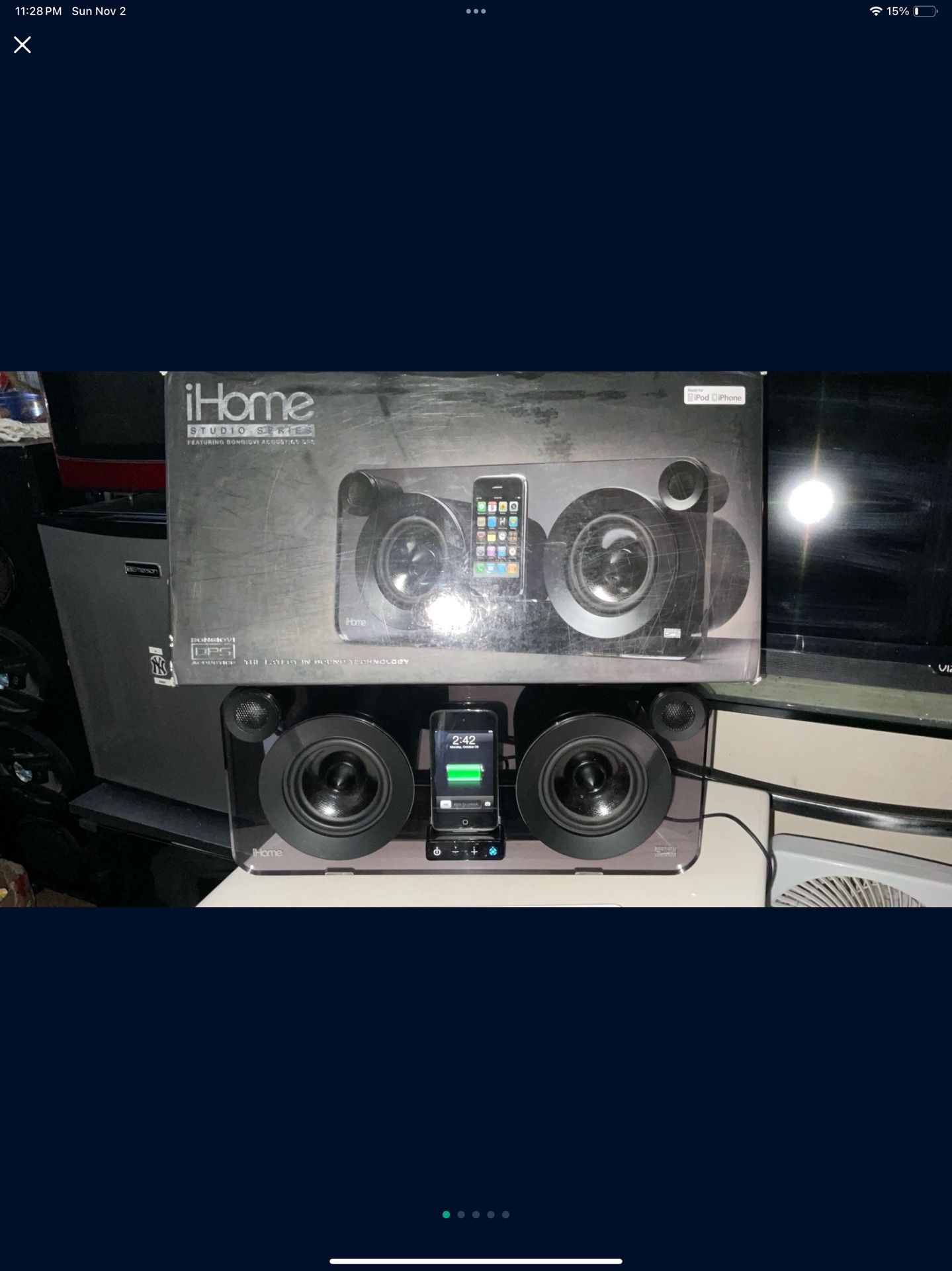 Ihome iPod/iphone Studio Series Stereo 