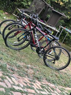 1 26” mountain bike and 1 24” mountain bike