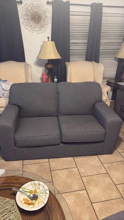 Grey Sofa With Detachable Foots