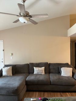 Large Comfy Gray Couch/Sofa
