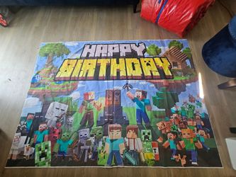 Minecraft party decorations