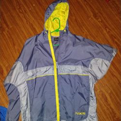 Rare VTG NIKE Spell Out Color Block Striped Windbreaker Jacket 90s 2000s 

