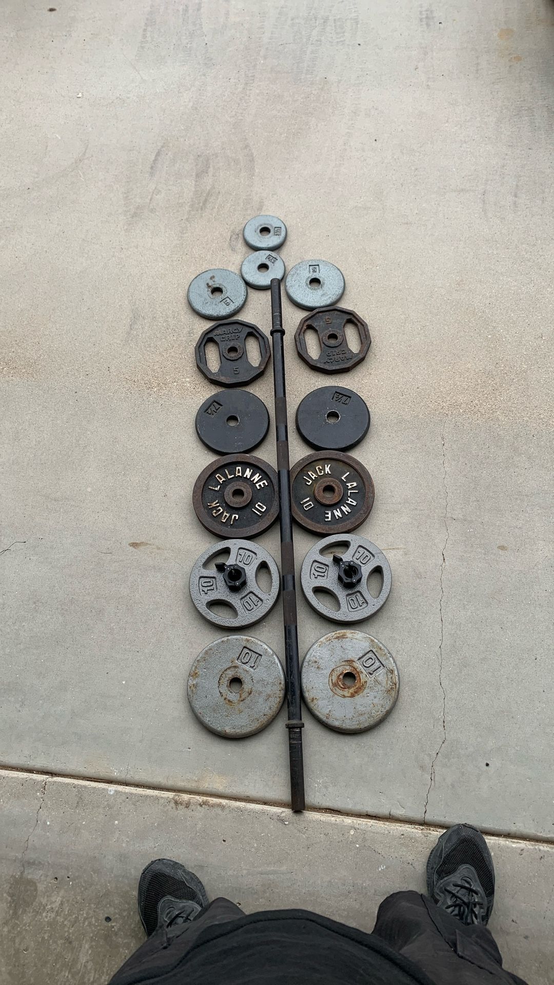 Barbell With Weights 