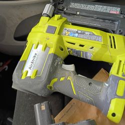 /Ryobi nailer with battery and charger