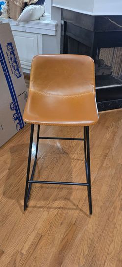 Faux leather bar stools