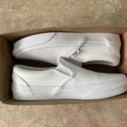 Brand New Leather Slip On VANS
