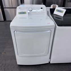 LG 7.3 cu ft Gas Dryer - DLG7001W - White - Half Price
