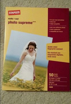 Photo supreme matte paper, new