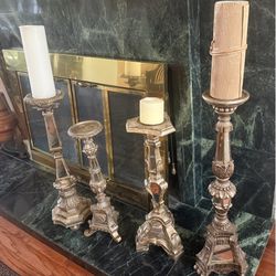Antique candle holders