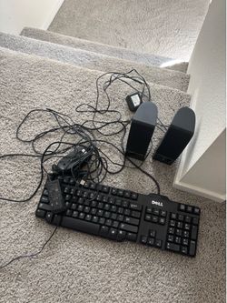Keyboard and speakers
