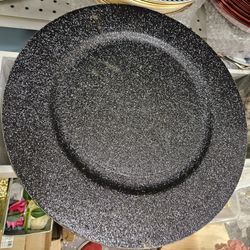 Black Charger Plates