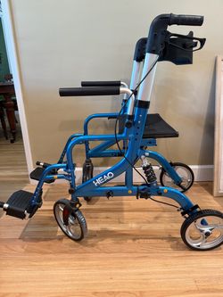 HEAO Rollator Walker with Seat and Footrests