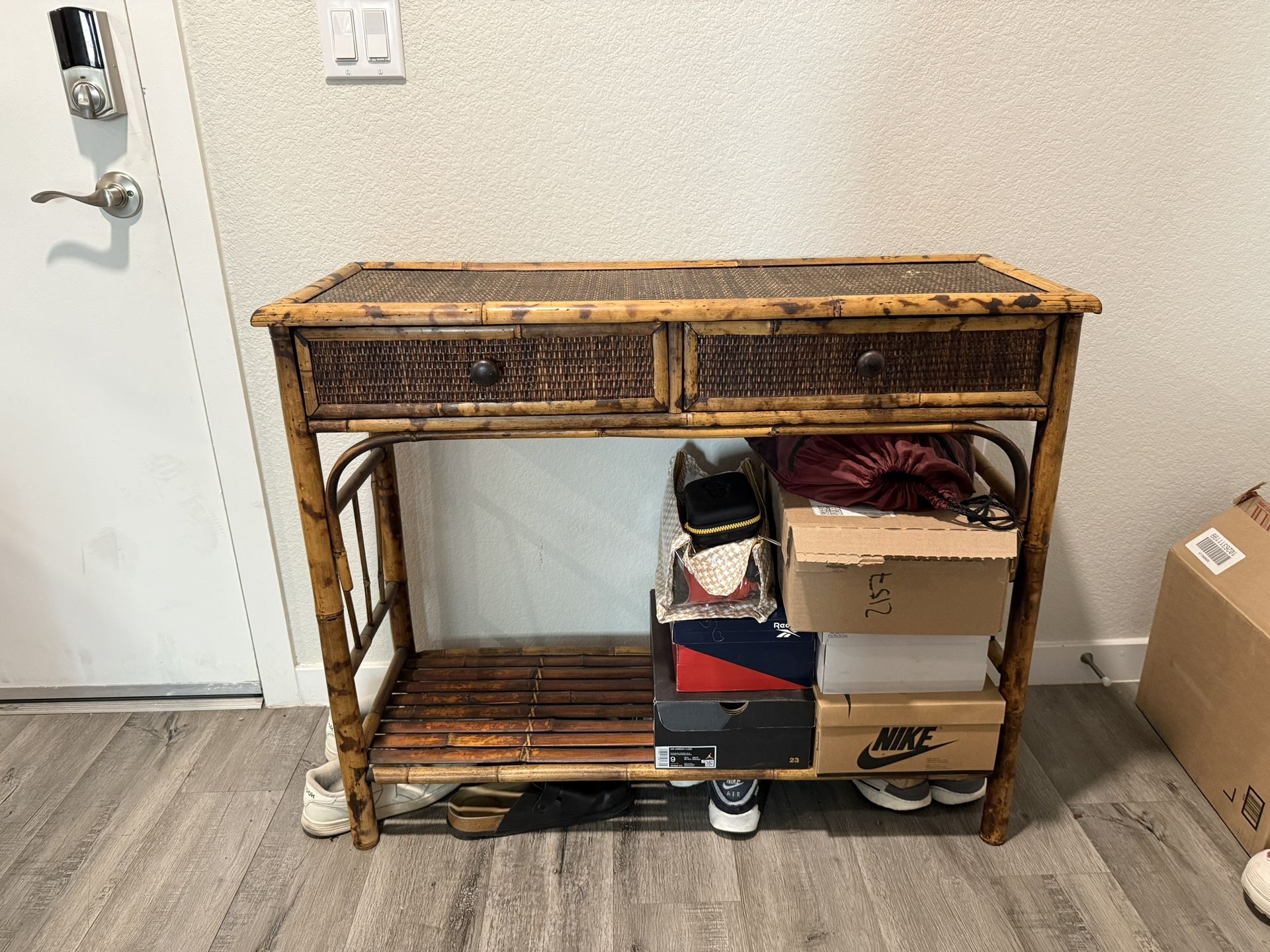 Vintage Bamboo Console Table / Entryway Table for Sale in Tempe, AZ ...