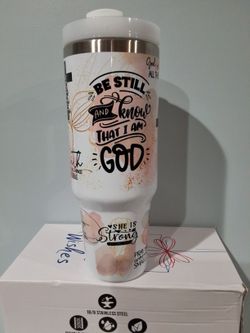 Mikenda 40 oz Tumbler with Handle-Inspirational Quotes