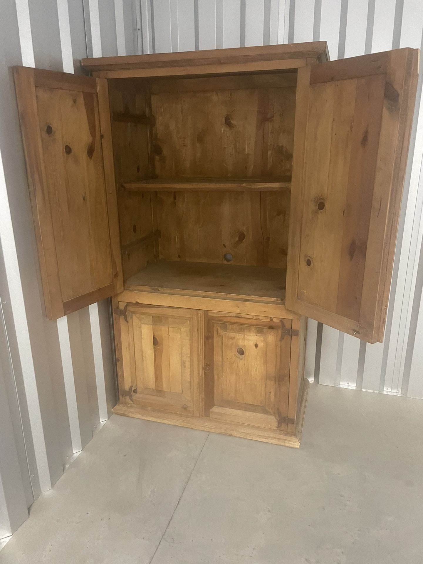 Pine Wood Armoire