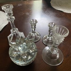 Cristal Tray/ Candle Holder