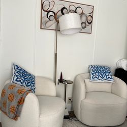 Sofás blanco giratorio