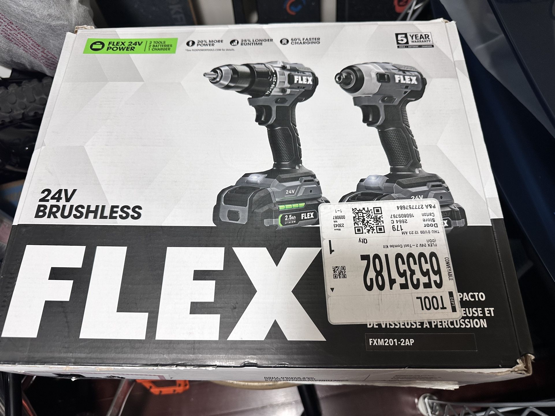 Flex 24V 2-Tool Brushless Power Tool Combo Kit