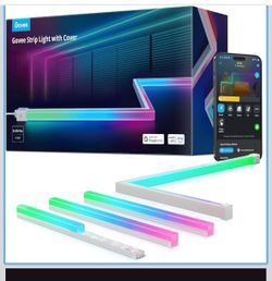 Govee RGBIC LED Strip Lights 32.8ft w Covers Smart Lights with APP Control H61B6