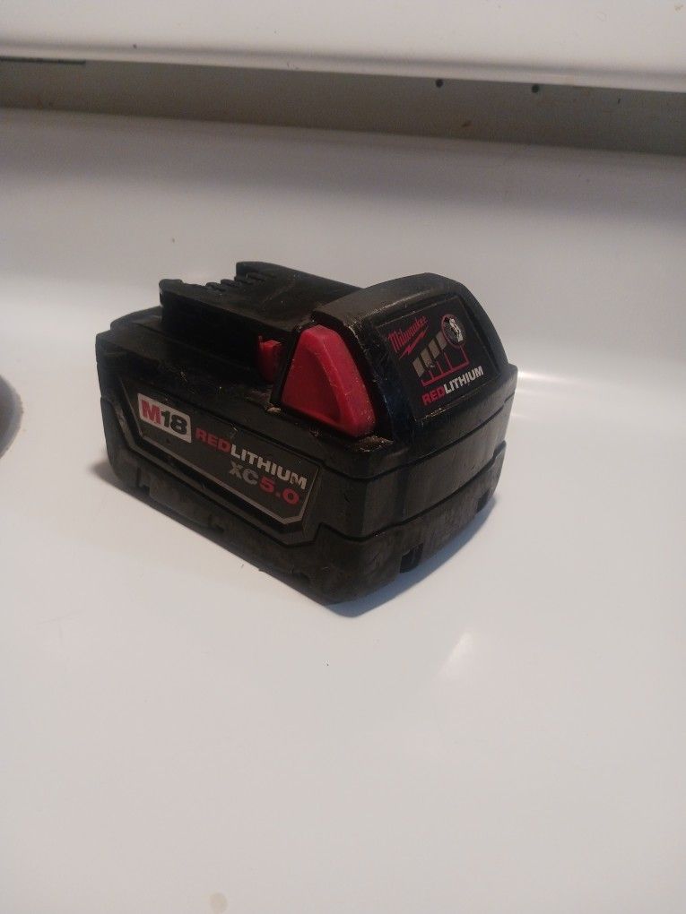M18 Milwaukee Red Lithium XC 5..0 Battery