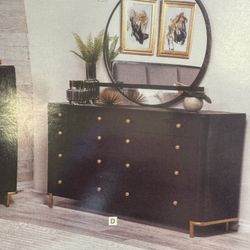 Coaster Large Black Mirror 