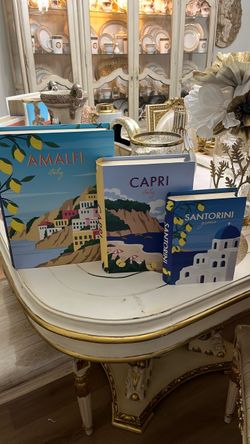 Amalfi Capri Santorini Decorative Book Set