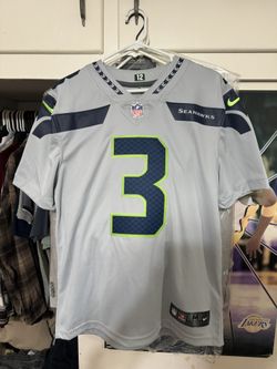 Men’s Seattle Seahawks Russell Wilson Nike Grey Alternate Limited Jersey