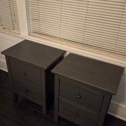 Ikea Hemnes Gray Nightstands 