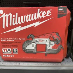 Brand New Milwaukee Deep Cut Variable Speed Band Saw Kit 