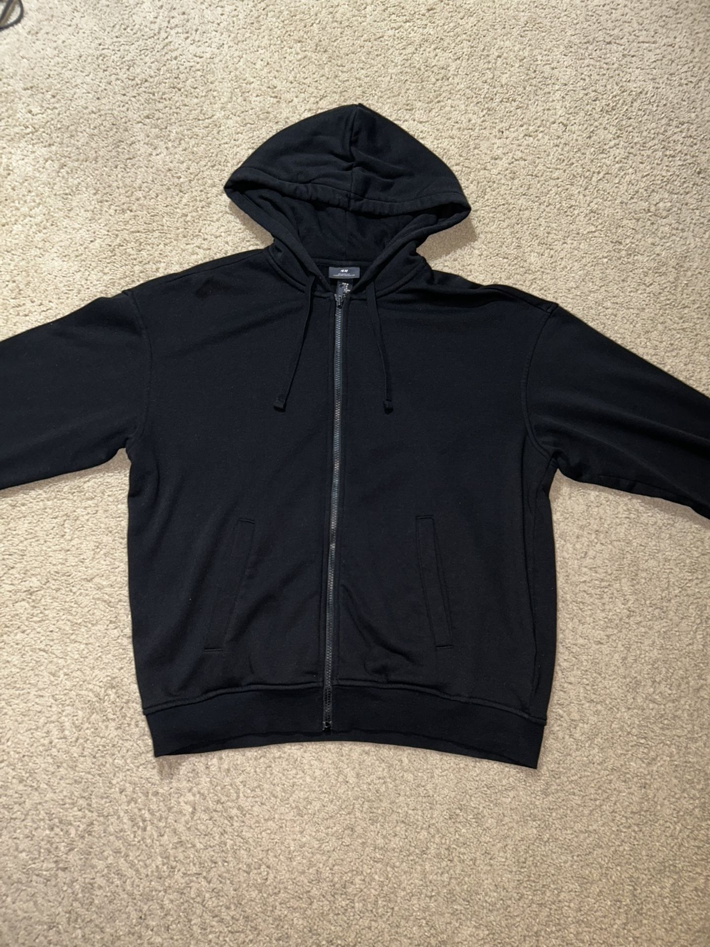 H&M Black Zip Up Hoodie