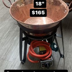 Cazo De Cobre Con Vase I Quemador Nuevo