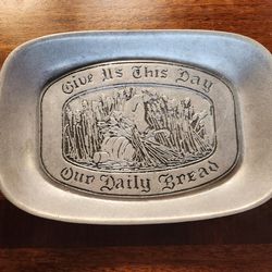 Vintage Pewter Serving Tray