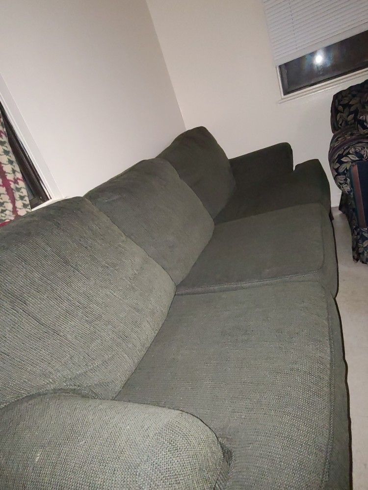 Dark Green Couch Sofa 