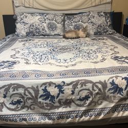 Tempurpedic LuxeBreeze King Mattress and IKEA Malm bed frame
