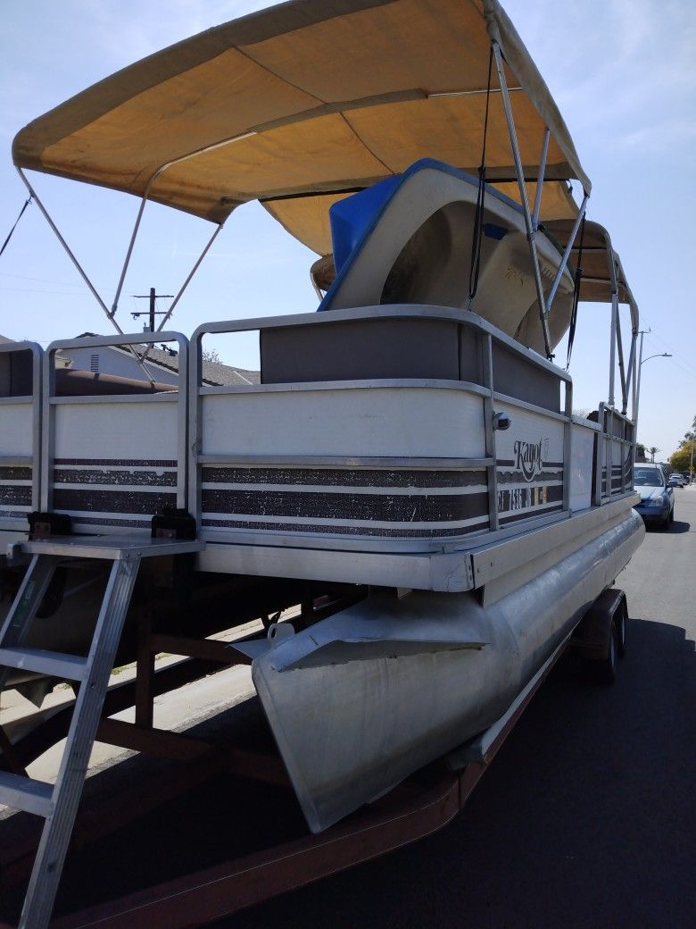 1986 KAYOT 25ft Pontoon Boat for Sale in Irwindale, CA OfferUp