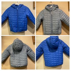 Kids Quilted Puffer Jackets with Hood – $49both