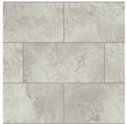 Inverness Travertine 22 MIL x 11.9 in. W x 23.8 in. L Click Lock Waterproof Vinyl Tile Flooring
