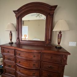 Dresser with mirror